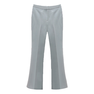 LadyJ-“气场的魔法”G*ADA御用原厂醋酸高腰微喇显瘦阔腿西装裤