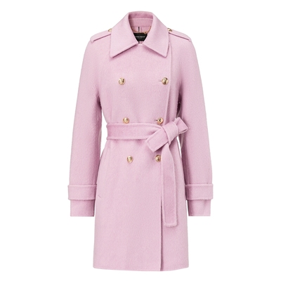 仿佛气质中长款羊毛毛呢外套女