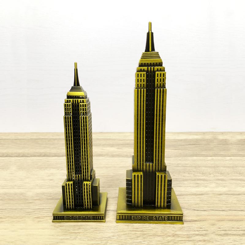 跨境热销纽约帝国大厦金属工艺品建筑模型现代家居创意礼品摆件