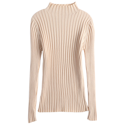 纯棉线长袖打底针织衫全棉初秋