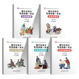 高中古诗文专项突破一本全高一高二高三古诗词鉴赏古诗文默写文言文阅读全解全练古代文化常识高一至高三年级全国通用