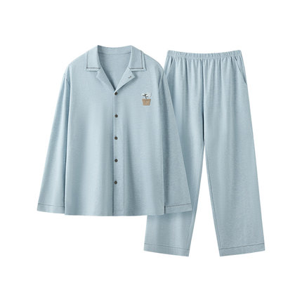 肖战同款猫人花木染家居服超柔软