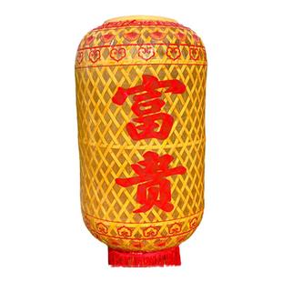 餐饮串串店酒店火锅饭店大厅市井风装饰吊灯古风竹编灯笼油纸灯笼