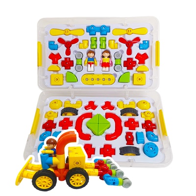 益智汽车飞机磁力积木