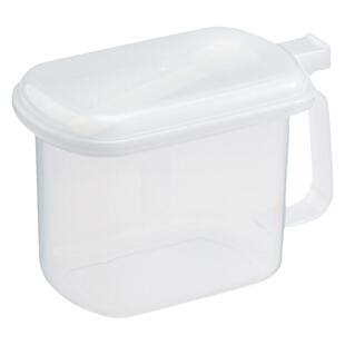 日本inomata厨房盐味精白糖砂糖收纳罐密封调味盒翻盖带勺子720ml