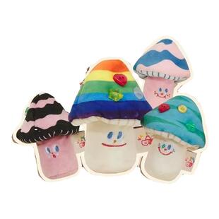 vanwalk书包小挂件钥匙扣挂饰蘑菇治愈2026新款毛绒女生精致背包