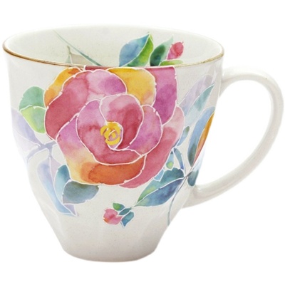 美浓烧ceramic蓝生日马克杯