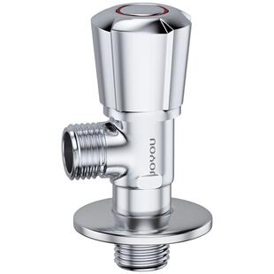 中宇三角阀全铜主体一进二出马桶热水器专用4分止水阀冷热分水阀