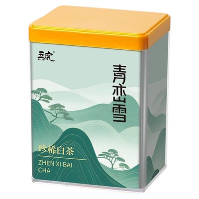 五虎珍稀白茶高山绿茶精品茶叶自己喝明前春茶散茶2025新茶罐装
