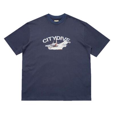 CITYDIVE Printing T-Shirt 重磅廓形帆船印花短袖T恤