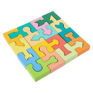 蒙氏几何形状配对积木手眼动作协调逻辑思维训练早教玩具