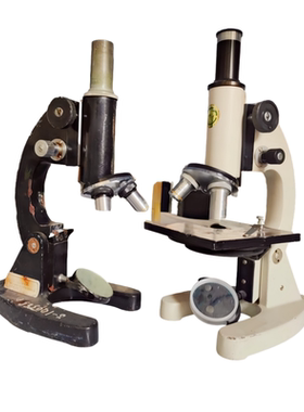 怀旧老物件摆件学校用品老显微镜