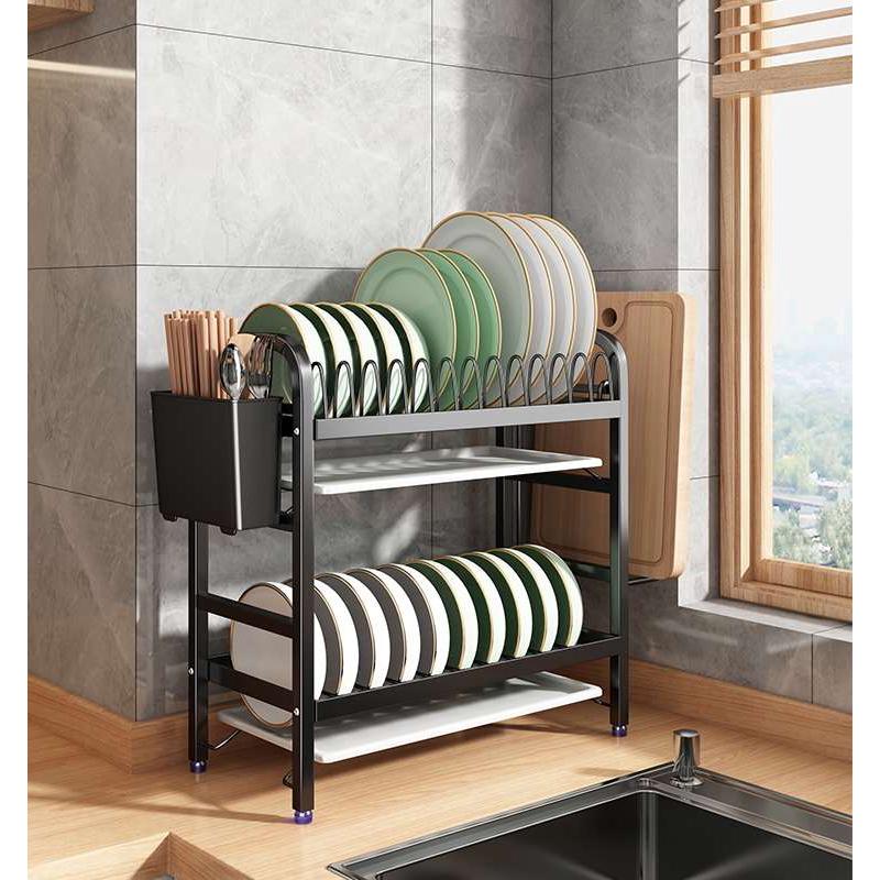 厨房碗架沥水架碗柜置物架家用台面多功能放碗盘碗筷碗碟收纳架盒