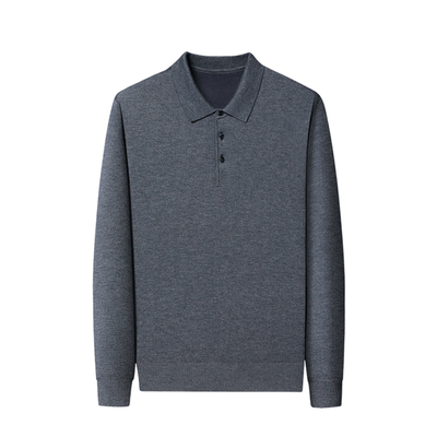 罗蒙秋冬季加绒加厚男士毛衣保暖