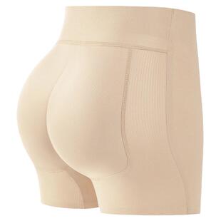 乳胶假屁股提臀内裤女蜜桃臀丰臀垫高腰收腹自然翘臀神器平角内裤