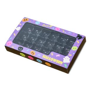 万圣节18粒巧克力包装盒曲奇饼干盒礼品盒纸盒糖果礼盒创意搞怪
