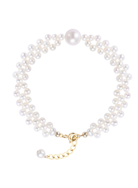 轻奢小众天然淡水珍珠手链