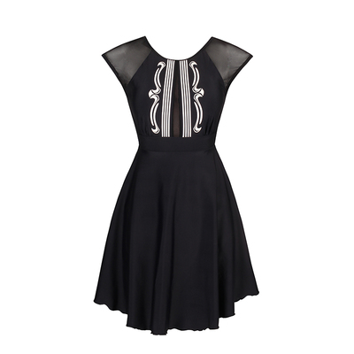 连体钢托聚拢裙式遮肚显瘦泳衣