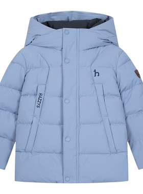 hazzys男童高充绒保暖羽绒服
