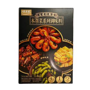 太太乐本帮菜系列调味料油爆虾糖醋小排香糟毛豆酒香蒸鸡佐料包