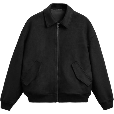 西班牙单！仿麂皮绒棉服夹克