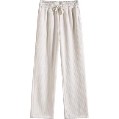 加厚羊羔绒阔腿裤宽松保暖休闲裤