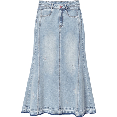 JuicyCouture橘滋毛边半身裙