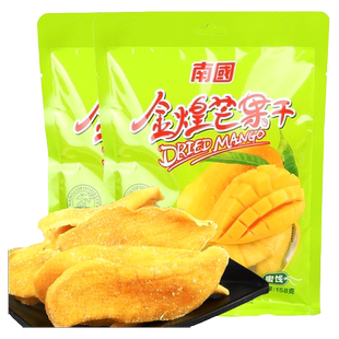 南国金煌芒果干158gx2袋 海南特产果肉芒果干芒果片蜜饯芒果
