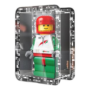 KGBOX用于LEGO乐高40819放大版号赛车手亚克力展示盒防尘罩透明