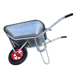 加厚独轮车金属支架农用小推车斗车劳动车工地推拉车花艺果园用车