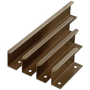 衣柜门隐形拉手把手免打孔现代简约抽屉橱柜嵌入式暗拉手拉丝古铜