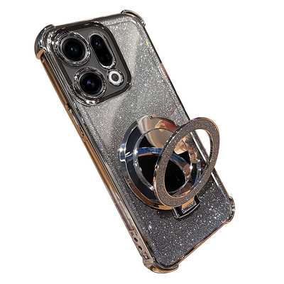 适用oppofindx9/x9pro闪粉镜子壳