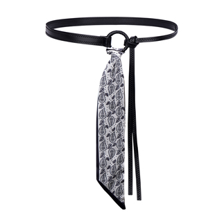 红色丝巾腰带配饰女复古装饰配牛仔裤裙子y2k皮带设计感小众高级