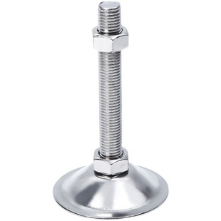 304不锈钢重型喇叭口固定调节脚杯实心支撑关节蹄脚机床地脚螺丝
