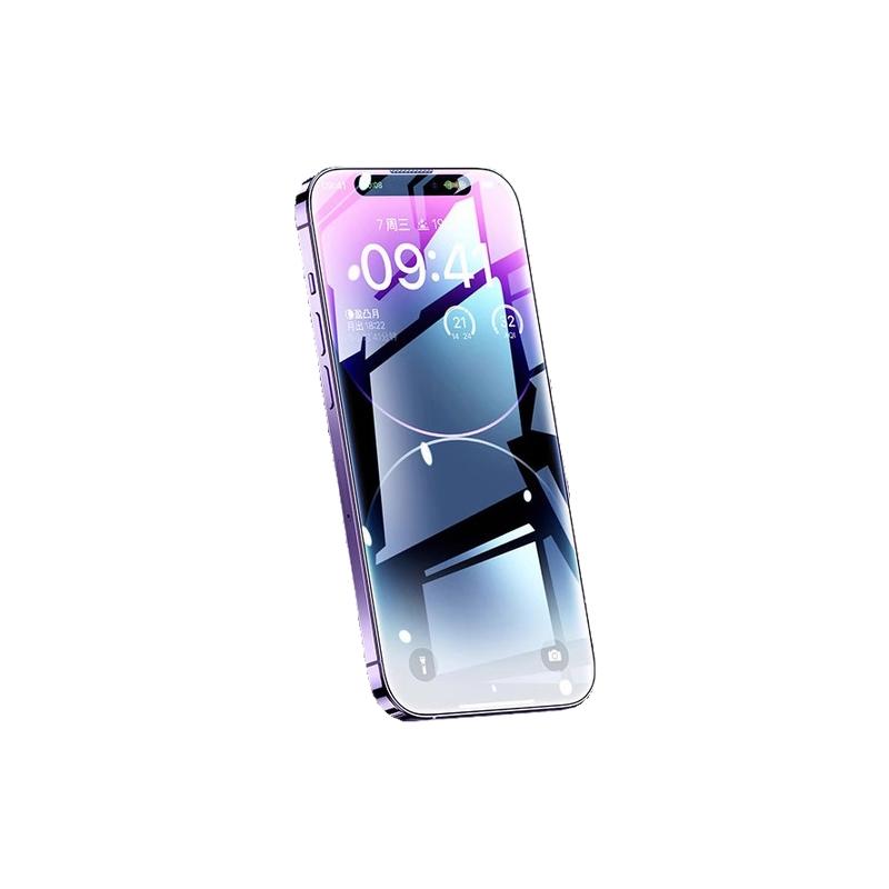 适用苹果13/14钢化膜iphone15promax全屏12覆盖11手机16新款15plus防摔高清贴膜16pro防指纹防爆手机保护贴膜