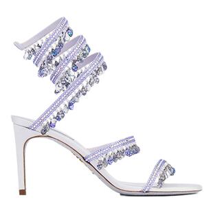 【礼物】RENE CAOVILLA CHANDELIER系列水钻女士高跟凉鞋