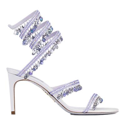 【礼物】RENE CAOVILLA CHANDELIER系列水钻女士高跟凉鞋