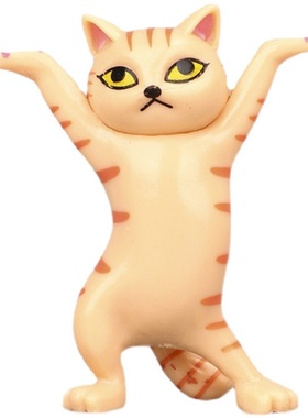 搞怪托举猫笔架桌面摆件举手礼物