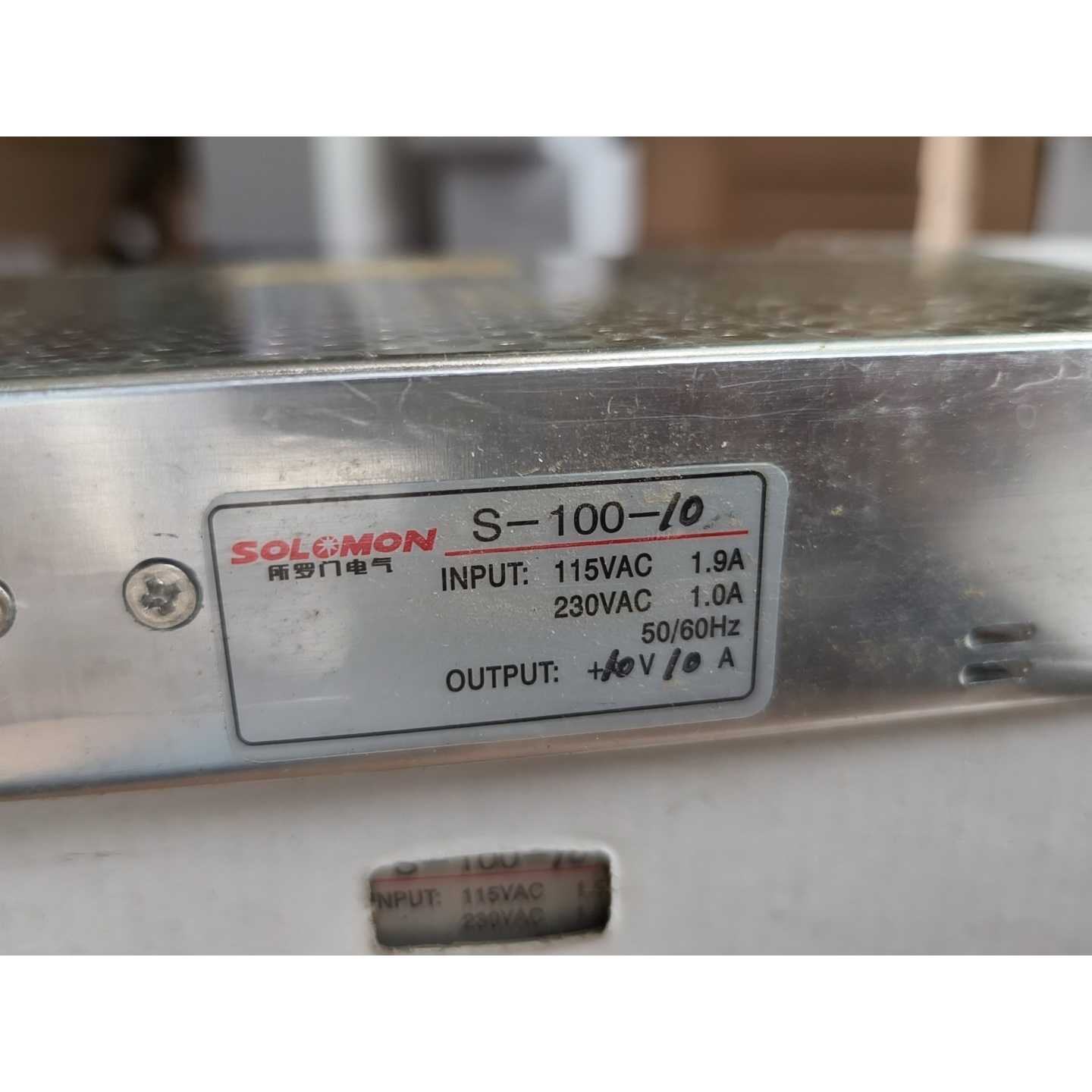 〔议价-可维修〕所罗门S-100-10开关电源 全新原装正品 全新 工控