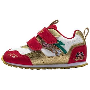 安踏学步鞋新年款红色童鞋婴幼儿鞋男女宝宝新款室内鞋儿童机能鞋