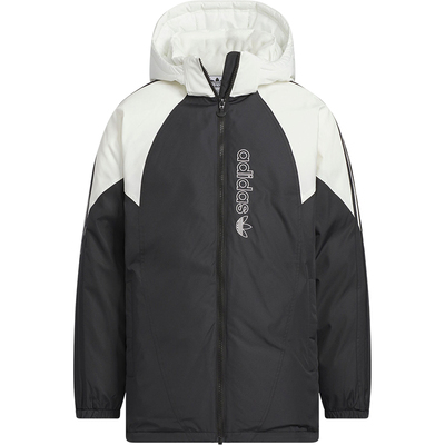 阿迪达斯大童拼接保暖羽绒服