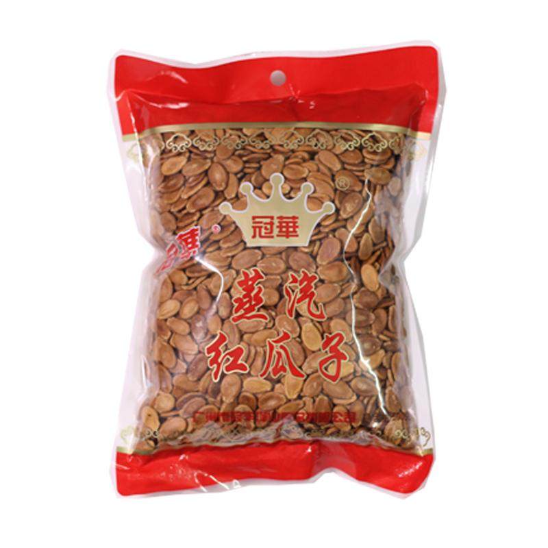 冠华500克 蒸汽红瓜子西瓜子红色 水煮五香咸味喜糖休闲零食结婚