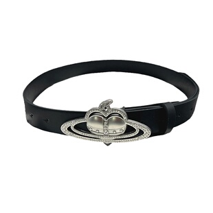 Darkblue朋克皮带男女气质百搭水钻爱心形亚文化小众小土星腰带