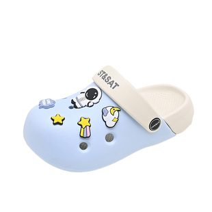 星期六童鞋洞洞鞋2026夏季新款萌趣男童凉拖鞋外穿一脚蹬女童凉鞋
