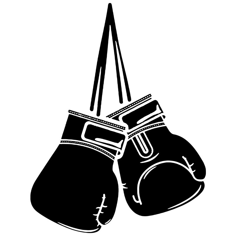 80拳击手套墙贴画boxing玻璃