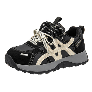 戈美其冬季加绒老爹鞋女2025新款小个子厚底女鞋显脚小休闲运动鞋