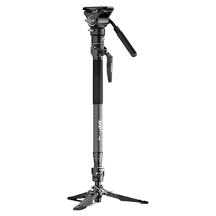 科漫M1一键升降碳纤维相机独脚架快速升降拉伸快装快拆专业摄影摄像户外便携婚礼拍摄液压云台支架户外便携单