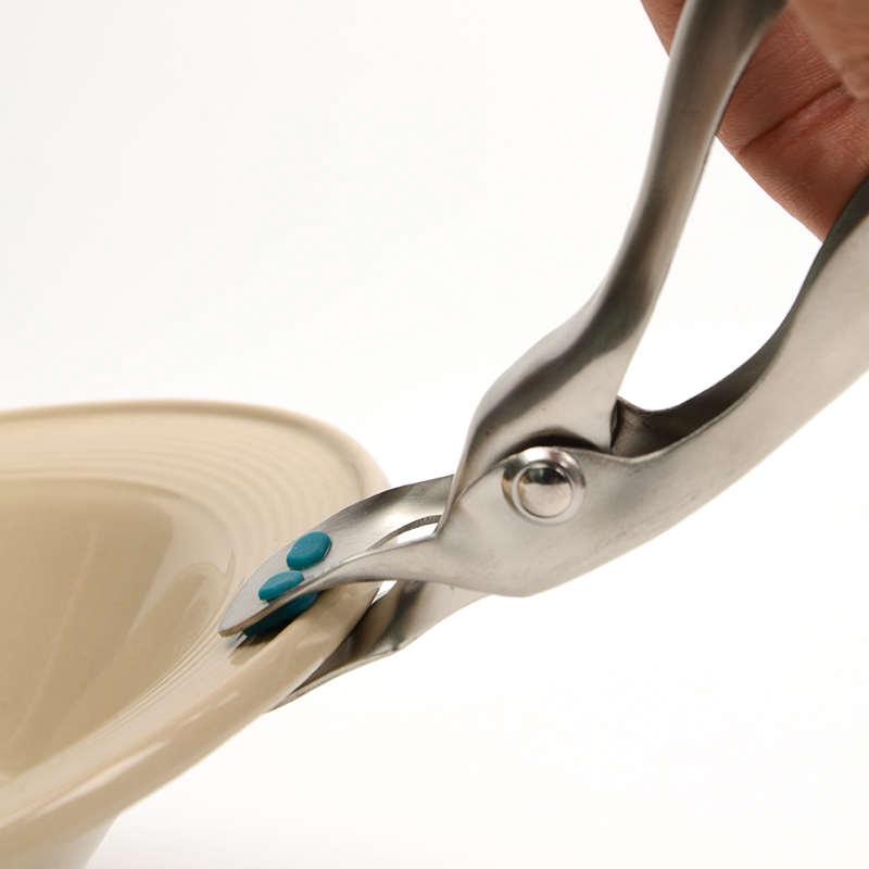 oakliving304不锈钢防烫夹取蒸菜盘子夹碗器厨房提盘器隔热垫夹子