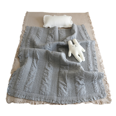 韩国纯棉婴幼儿床单绗缝空调被