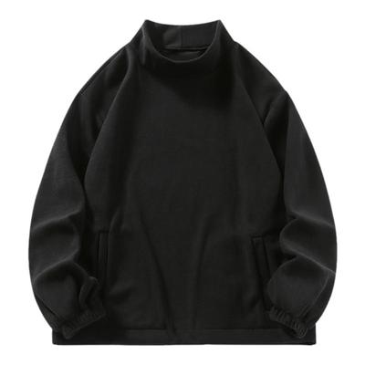 BOYUE帛跃半高领摇粒绒卫衣纯色